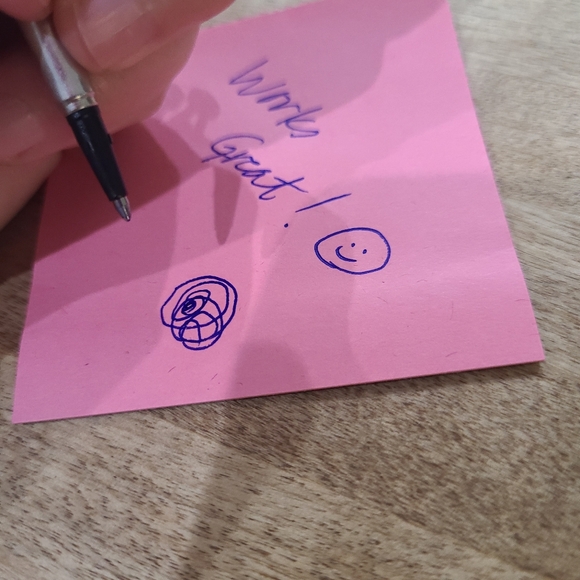 Vintage Parker Rollerball Striped Yellow and Pink Pen With M size Refill - Picture 7 of 8